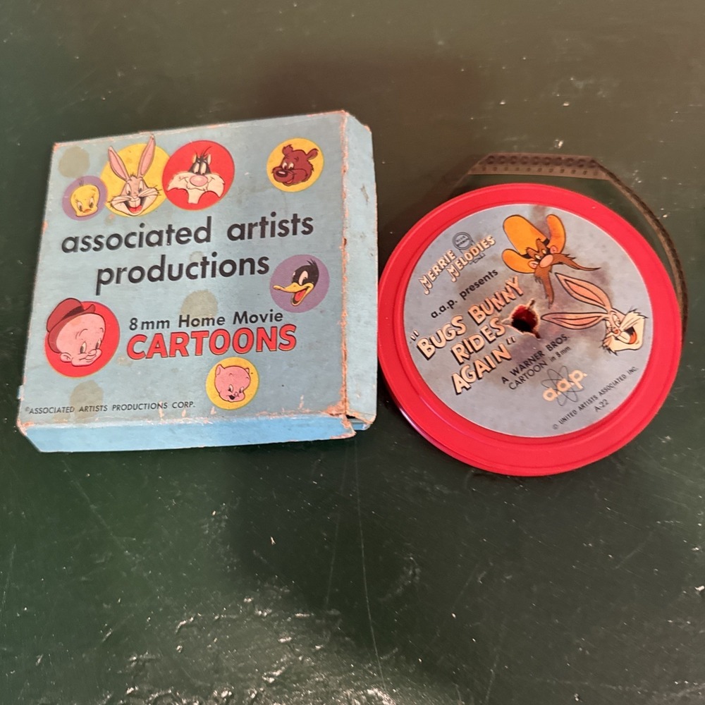 Vtg Associated Artists Prod 8mm Home Movie Looney Tunes Hop Look And Listen Read